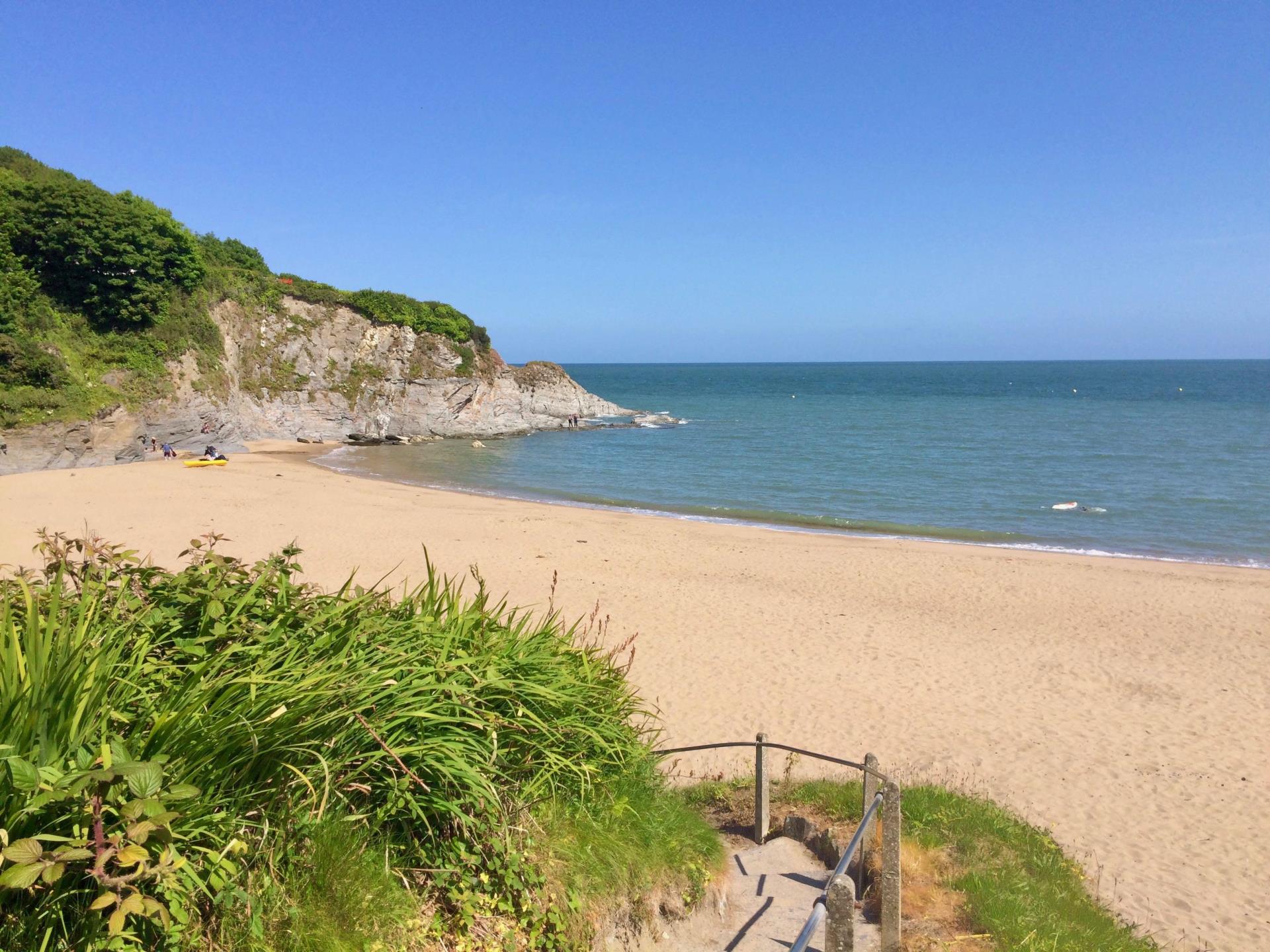 Aberporth Beach approximately 3 miles away