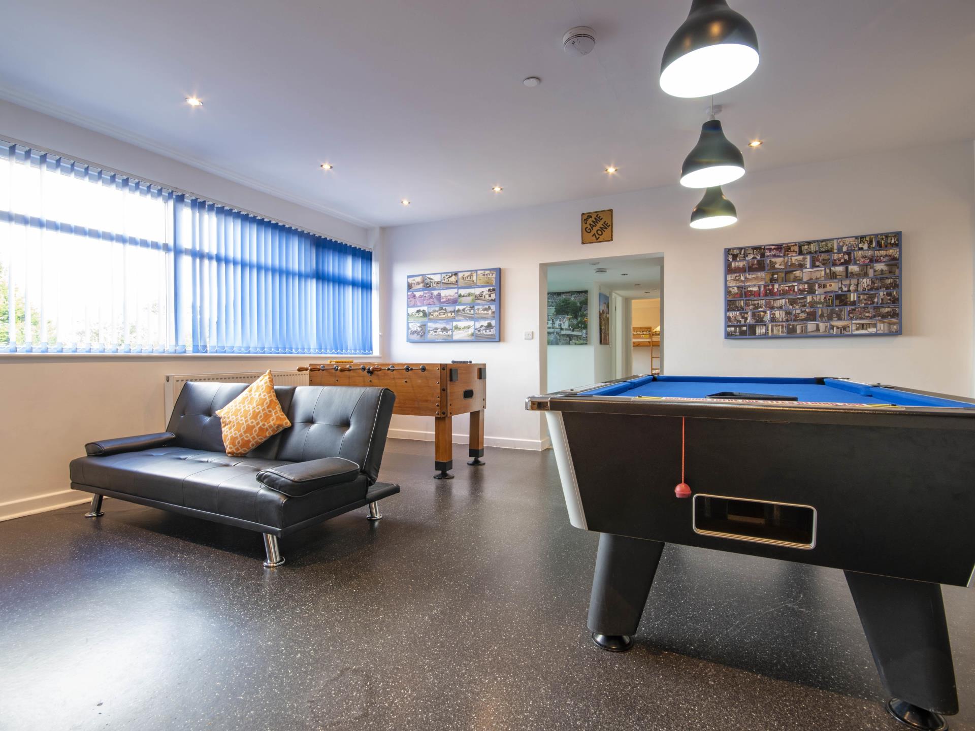 Welsh Row House games room. football Table.