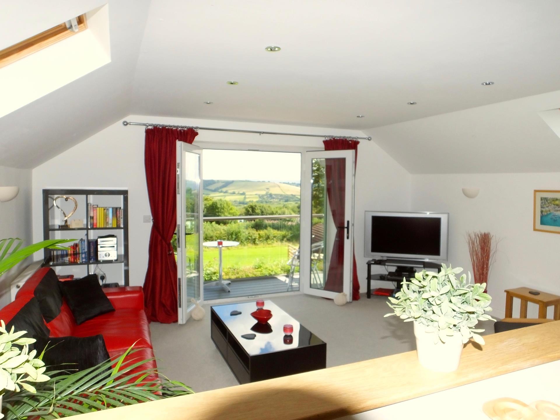 Open Plan lounge with Balcony View