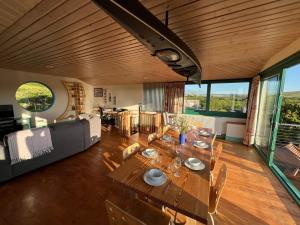 Eco barn upper dining area 