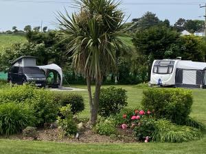 Spacious fully serviced hardstanding pitches