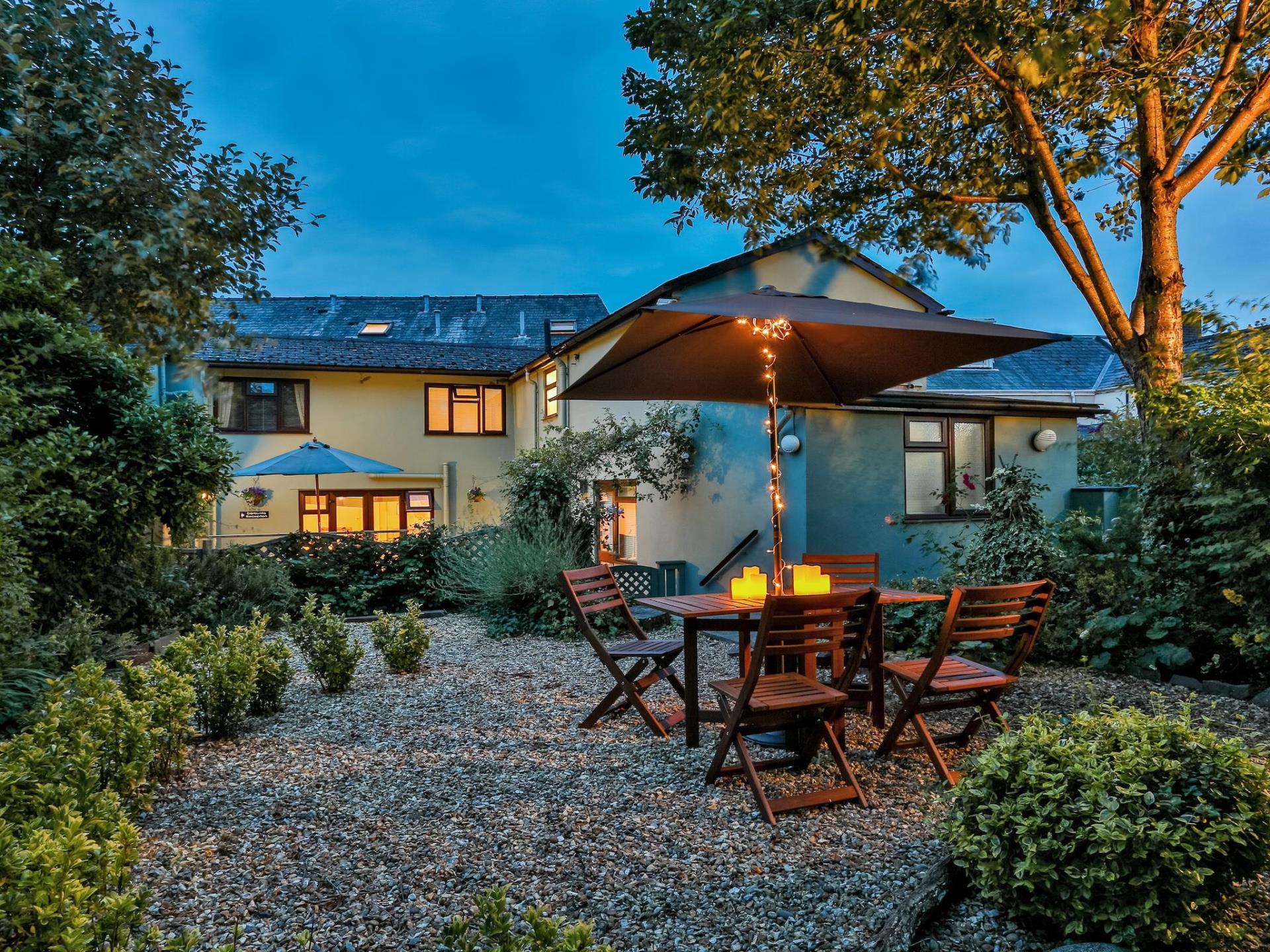 Secluded Garden in the evening